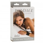    Bondage Collection Collar and Wristbands One Size 1058-01Lola