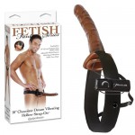     Chocolate Dream Vibrating Hollow Strap-On   , 3947-00 PD
