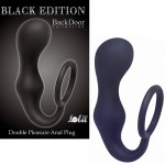      Double Pleasure Anal Plug Black, 4217-01Lola