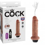      King Cock 6 Squirting Cock Tan 5606-22 PD