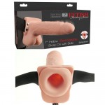     Fetish Fantasy 7 Hollow Rechargeable Strap-on with Balls 3391-21 PD