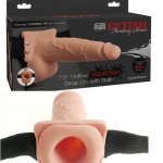      Fetish Fantasy 7.5 Hollow Squirting Strap-On with Balls Flesh 3397-21