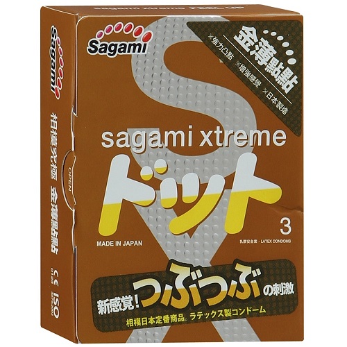 Презервативы Sagami №3 Feel UP, точечная текстура 3шт., 00-00000056