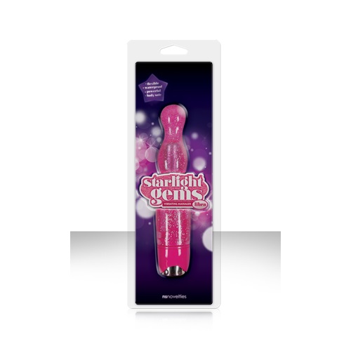 Вибромассажер Starlight Gems Libra Vibrating Massager розовый, NSN-0275-24