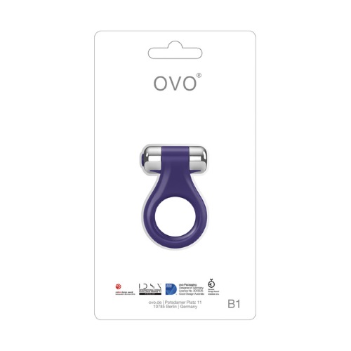 Вибромассажер B1 Vibrating Ring Lilac Chrome, OVOB18966