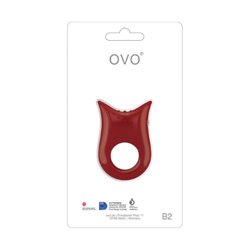 Вибромассажер B2 Vibrating Ring Red, OVOB28980