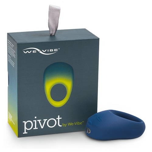 Супер-эластичное эрекционное вибро-кольцо с клиторальным стимулятором Pivot by We-Vibe, WV-Pivot-Nig