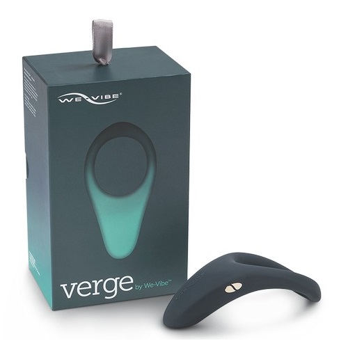 Плотное эрекционное вибро-кольцо со стимулятором промежности Verge by We-Vibe, WV-Verge-Slate