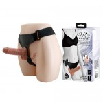 *Страпон на трусиках Ultra Passionate Harness с вагинальной пробкой с вибрацией, BW-022066Z