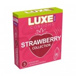 Презервативы LUXE Royal Strawberry Collection с ароматом клубники 3 шт., 16353