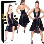 Платье Vinyl Dress Black Level черное лаковое со шнуровкой размер M., 28509661032