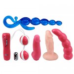 Набор: виброяйцо, вагинальые шарики, анальные стимуляторов, фаллоимитаторы BW-012006