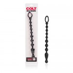 Анальная цепочка длинная COLT Max Beads черная, SE-6899-03-2