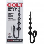 Анальная цепочка COLT Buddy Balls с эрекционным кольцом черная, SE-6865-50-2