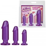 Набор Crystal Jellies из трех анальных стимуляторов  Anal Trainer Kit фиолетовый dj0283-22cd