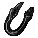 Двусторонняя рука и кулак для фистинга 65 см. чёрная, YC2098
