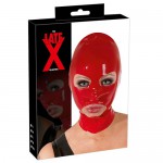 Латексная маска-шлем LateX красная, 292005