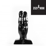Анальный фаллоимитатор сдвоенный ZiZi - Two Finger - Black, 115-ZZT17BK