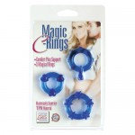Набор эрекционных колец Magic C-rings - Blue, SE-1429-35-2