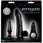 Набор из 3-х предметов для мужчин Renegade Mens Pleasure Kit чёрный, NSN-1105-23