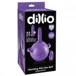 Надувной мяч с фаллосом с вибрацией фиолетовый Dillio Vibrating Mini Sex Ball, 5382-12 PD