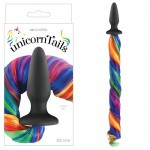 Анальная пробка Unicorn Tails Rainbow с радужным хвостом, NSN-0509-29