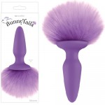 Анальная пробка Bunny Tails Purple с фиолетовым заячьим хвостом, NSN-0510-55