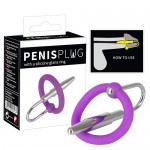 Уретральный плаг Penis Plug с силиконовым кольцом под головку, 517704