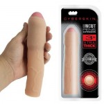 -  + 7,5 . CyberSkin 3 inch Xtra Uncut Transformer Penis Extension, 1008537 TS