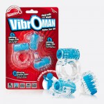Набор VibrOMan виброкольцо+на палец+на язык, VIB-101
