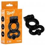 Эрекционное кольцо Rings Treadle black чёрное, 0114-62Lola