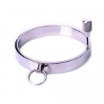 Металлический ошейник-чокер с кольцом Steel Collar , 112-KIO-0102-M