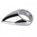 *Металлическое кольцо с языком Teardrop Cockring - 50 mm., 742-04, 112-TBJ-2050-50