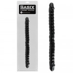   Basix Rubber Works 18 Ribbed Double Dong , 431123