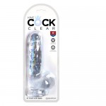       King Cock Clear 6 Cock with Balls 5752-20 PD