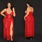 *Длинное сексуальное красное платье и трусики размер XXL 50-54, DJ_81139