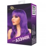 *Парик Азэми с челкой и длинными волосами Фиолетовый, 964-05